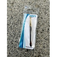 Gold tipped manicure tweezers for nano and micro caches (Chrome & gold finish)